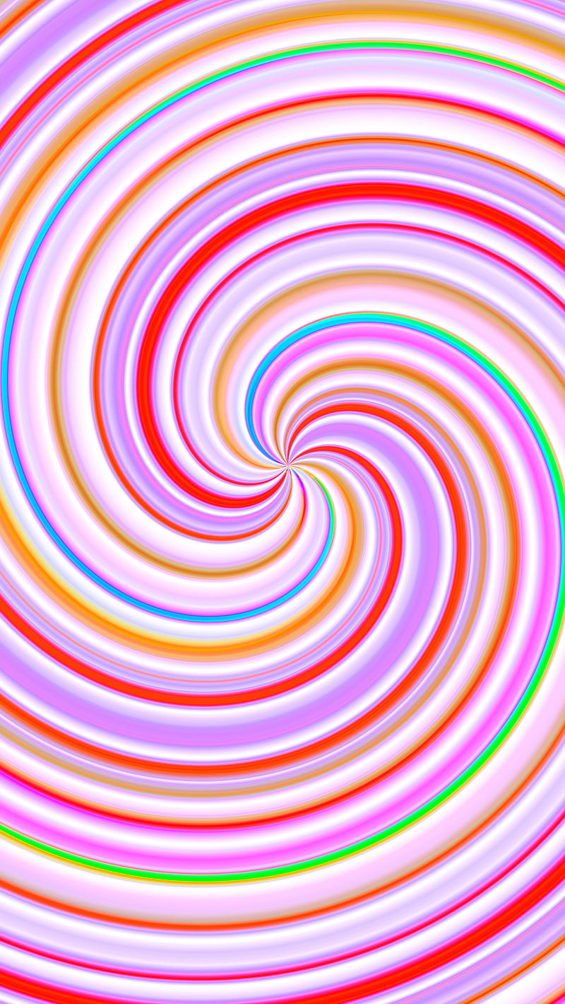 800x1420 Rainbow Swirl, best, colorful, hypnosis, ice cream, lollipop, pink, HD phone wallpaper