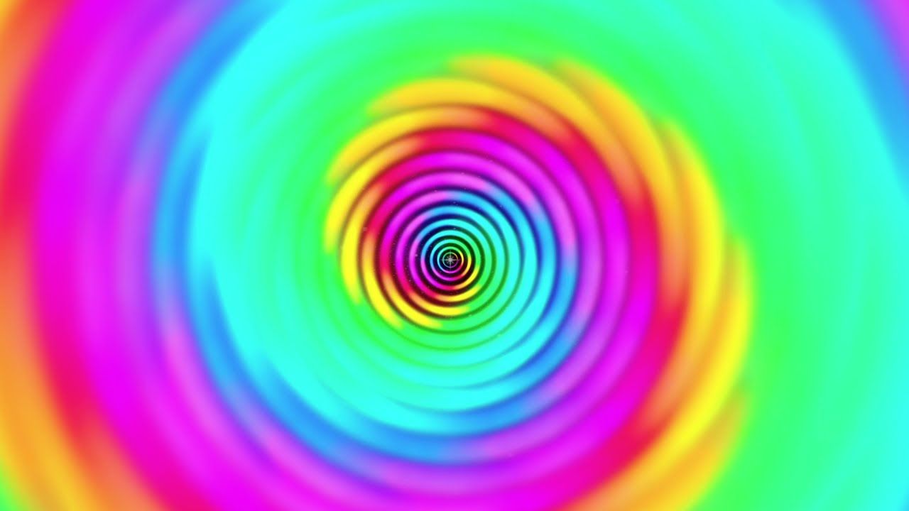 1280x720 Bright Rainbow Swirl Background Loop (Copyright Free)