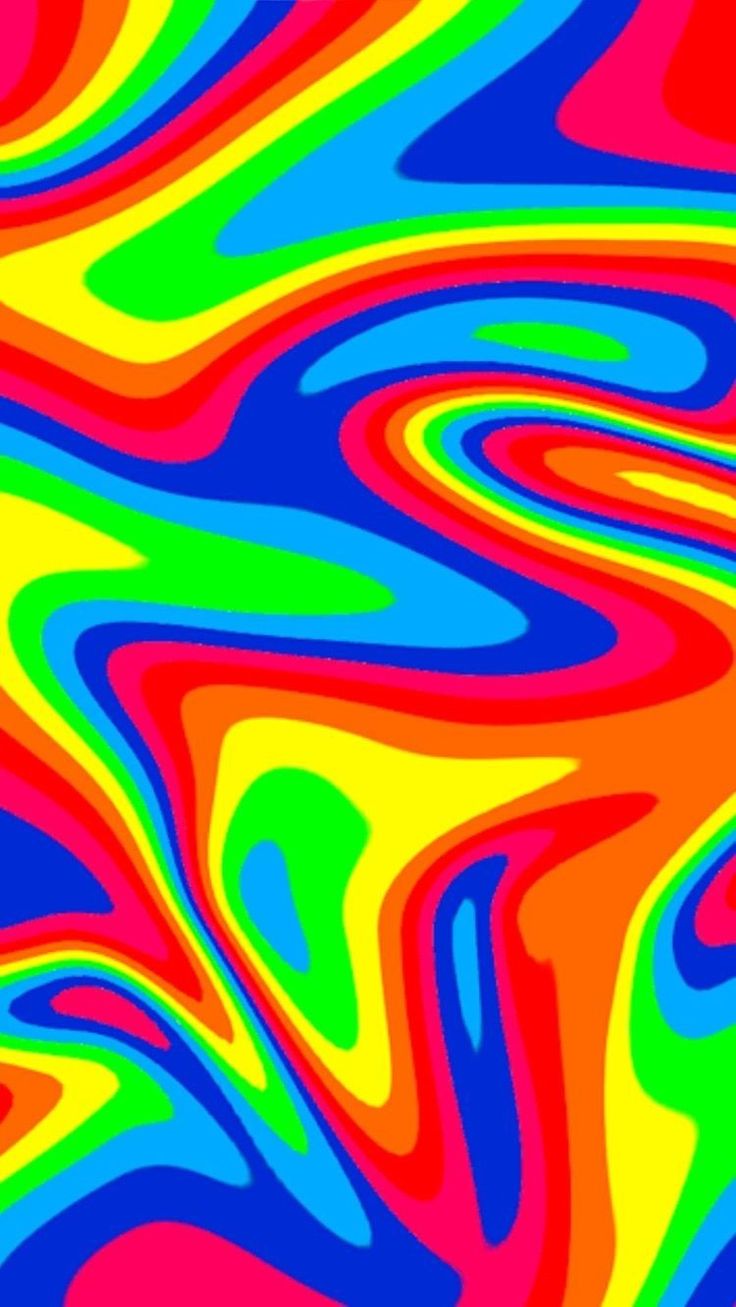 736x1307 Vibrant rainbow abstract art. Rainbow swirl pattern, Bright rainbow swirl design, Colorful wallpaper