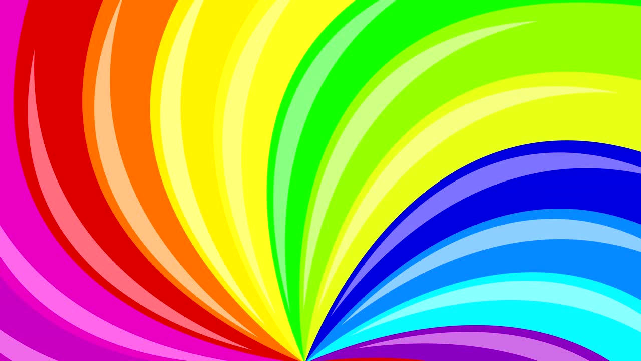 1280x720 Rainbow coloured swirl background