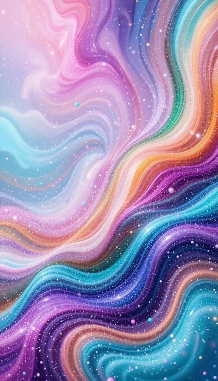 720x1260 Rainbow swirl background. Rainbow swirl wallpaper, Colorful wavy pattern with stars, Colorful background