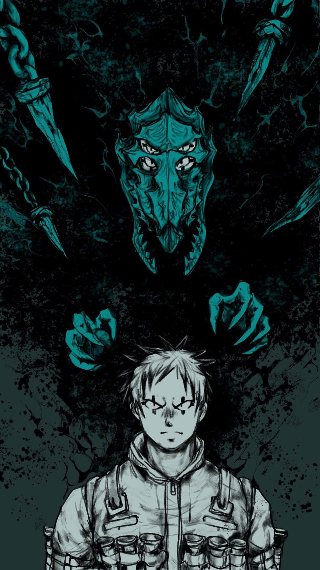 1080x1920 Caiman And Nikaido In Their Wild Adventurese Of Dorohedoro Wallpaper