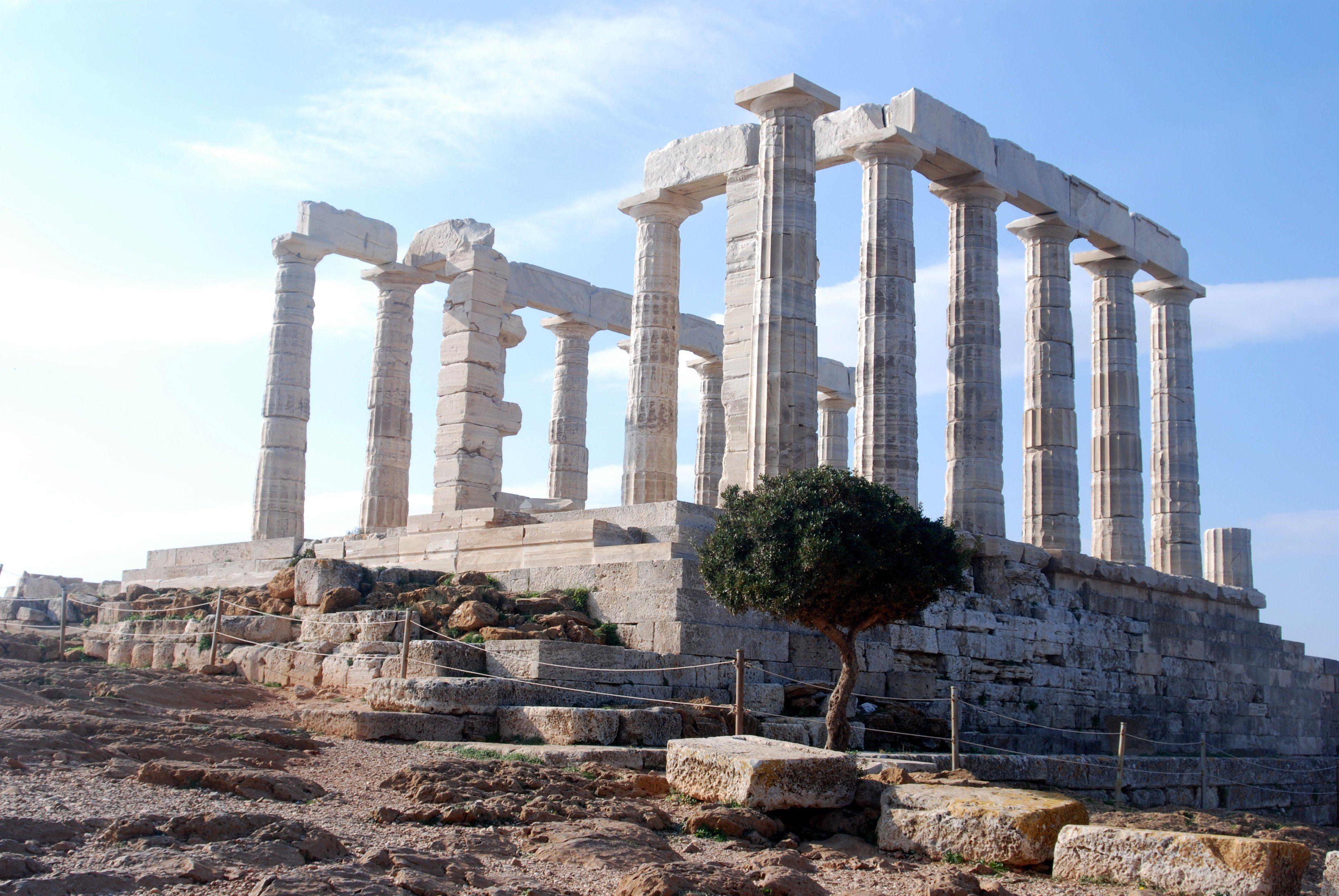 3872x2592 Greece, Temple of Poseidon, Ancient, Athens, Temple, Ruin, Stone