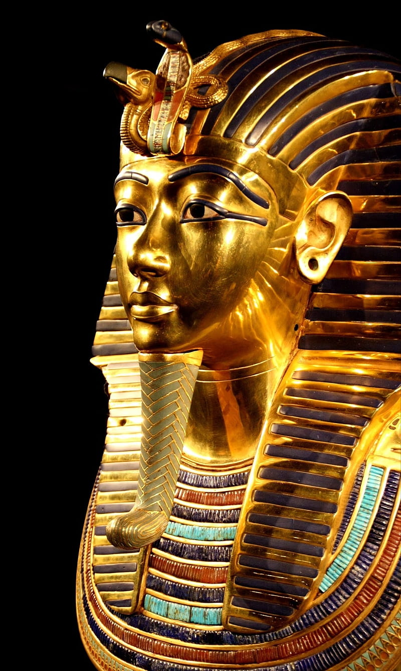 800x1337 Mummy, desert, egypt, gold, king, mask, pyramid, pyramids, tutankhamen, HD phone wallpaper
