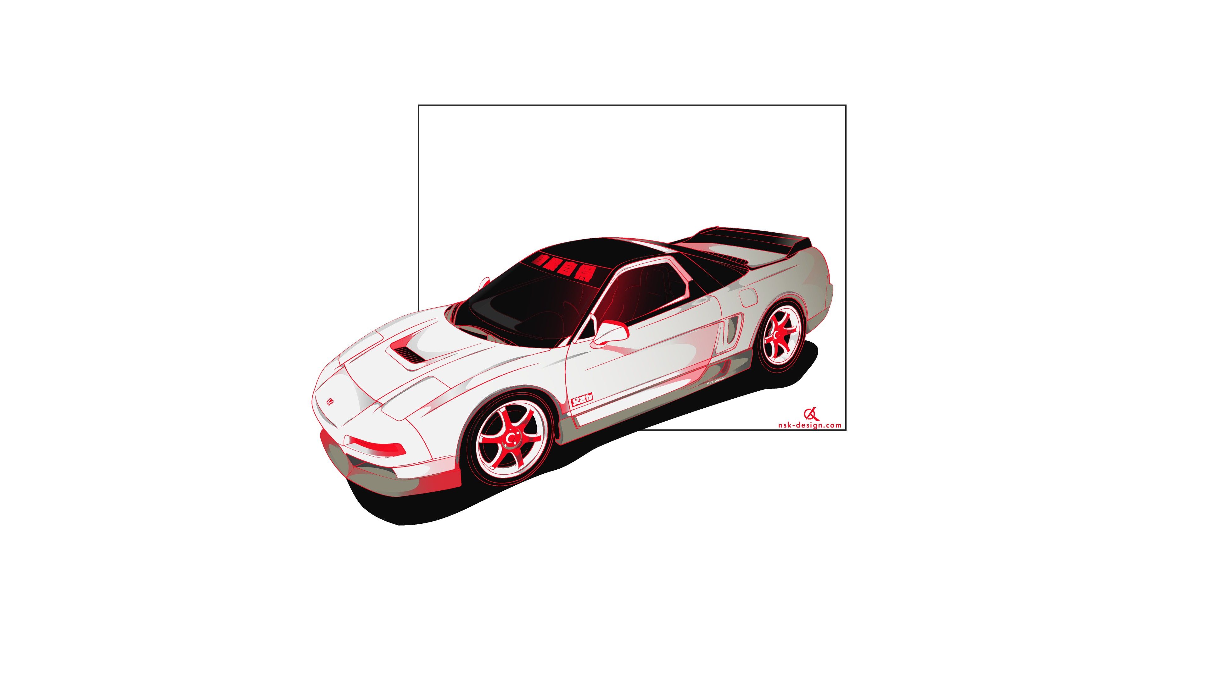 3840x2160 Car illustration HD Wallpaper Desktop Image and Photo