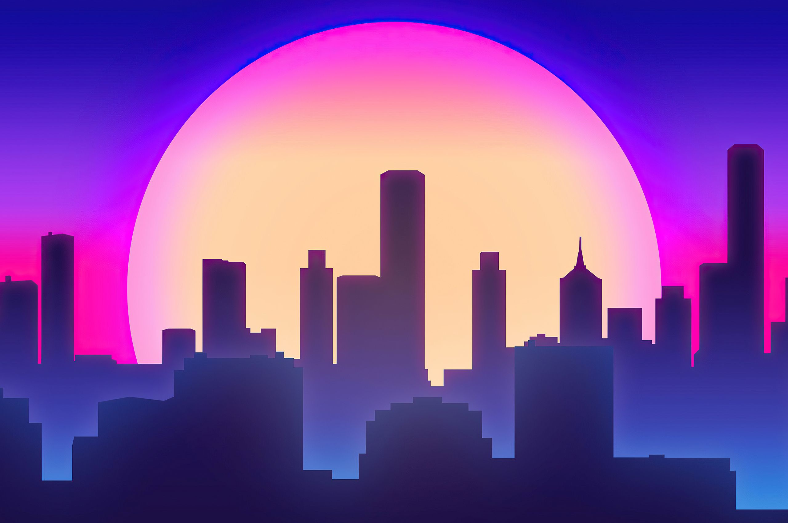 2560x1700 City Vibes Synthwave 4k Chromebook Pixel , HD 4k Wallpaper, Image, Background, Photos and Picture