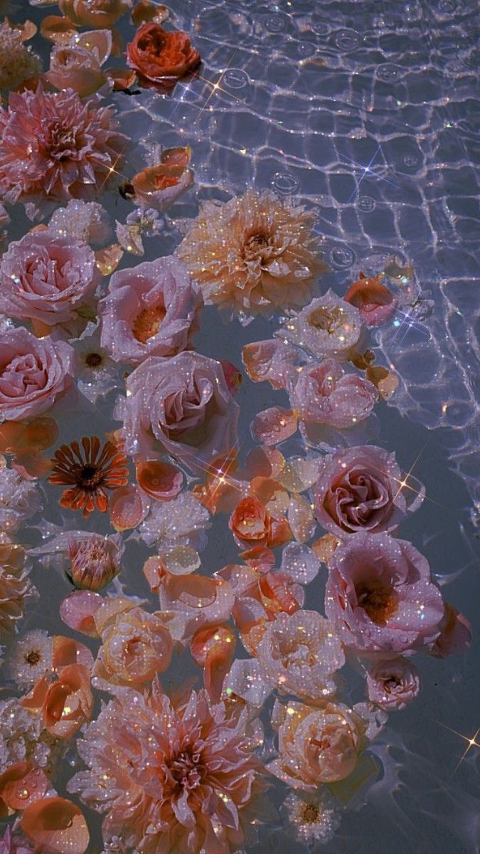 675x1200 Flowers in water aesthetic