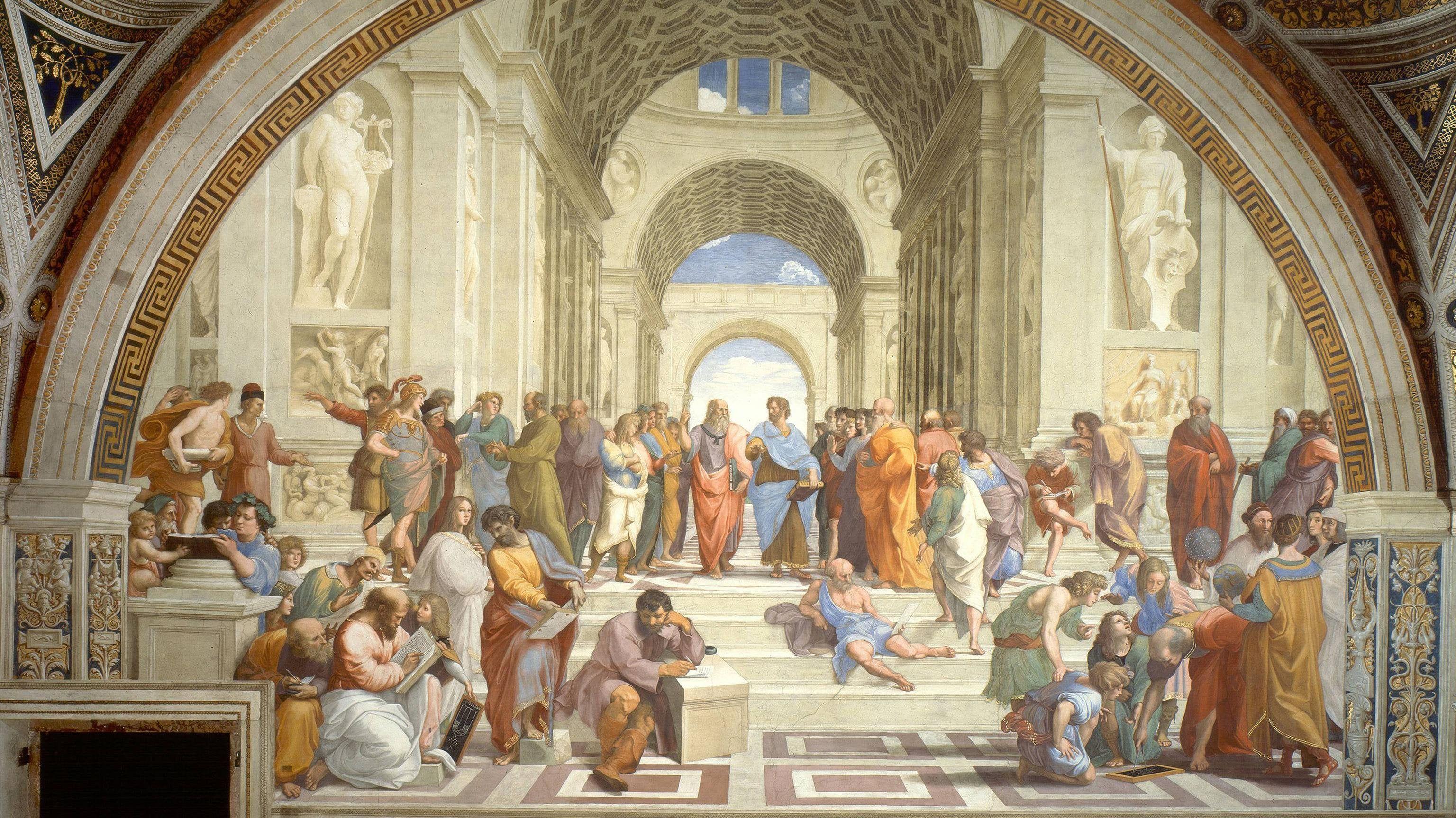 3072x1728 The School of Athens