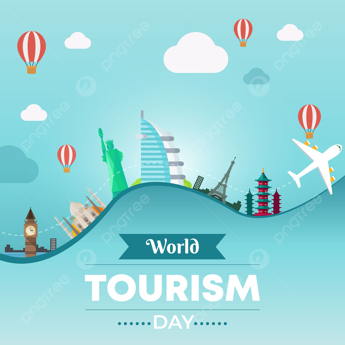 1200x1200 World Tourism Day Vector Background, Suitcase, Banner, World Tourism Day Background Image And Wallpaper for Free Download
