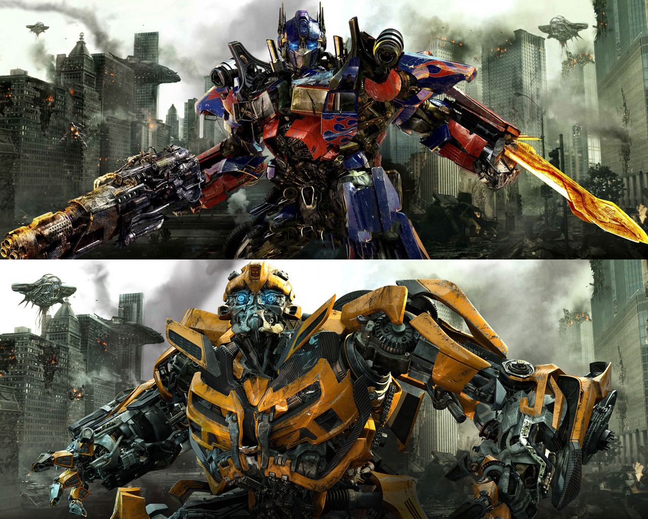 1280x1024 Transformers 3 Optimus Prime Bumblebee Full 1280×1024