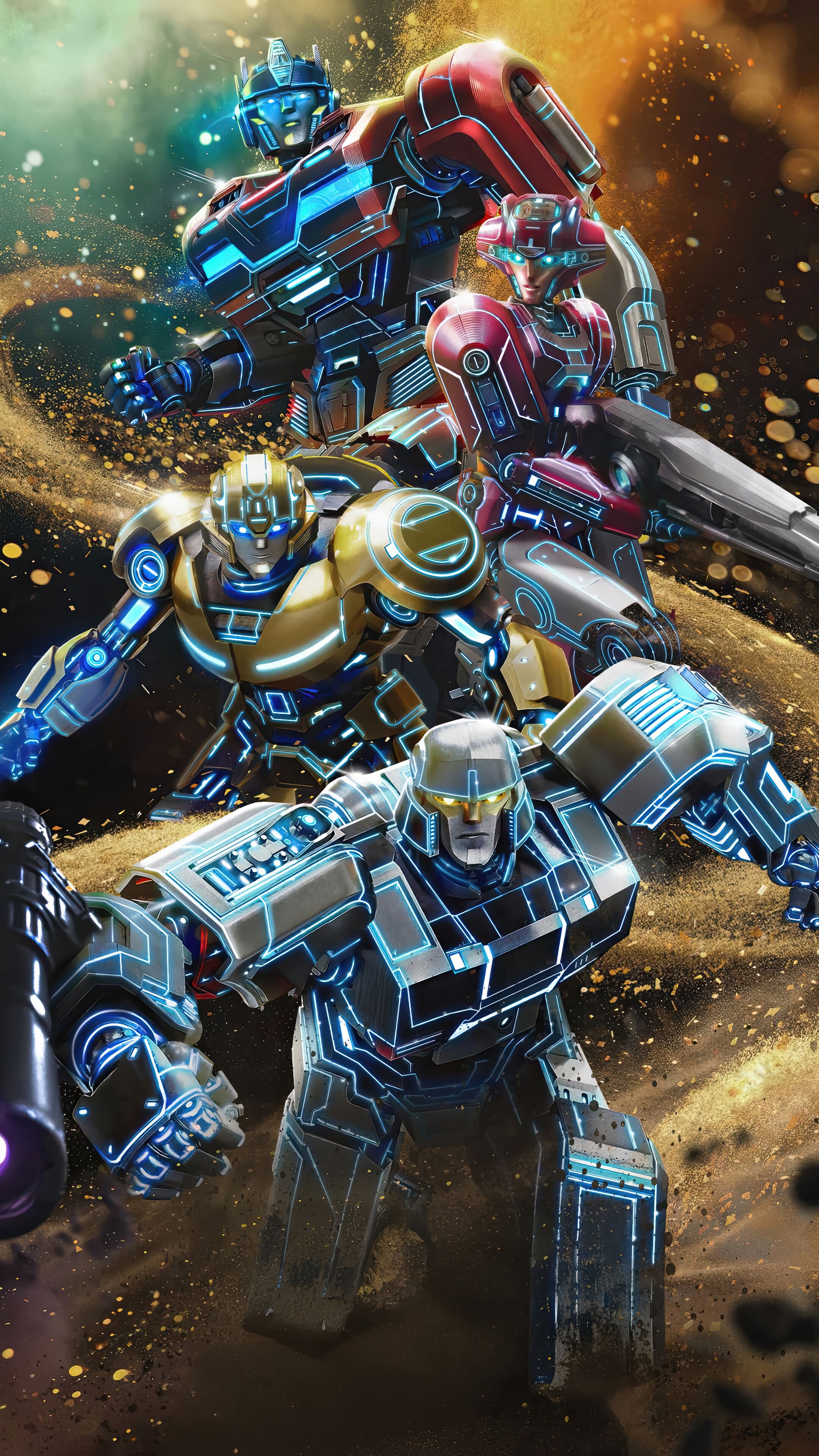 2160x3840 Transformers One Optimus Prime Elita 1 Bumblebee Megatron 4K Wallpaper IPhone HD Phone B