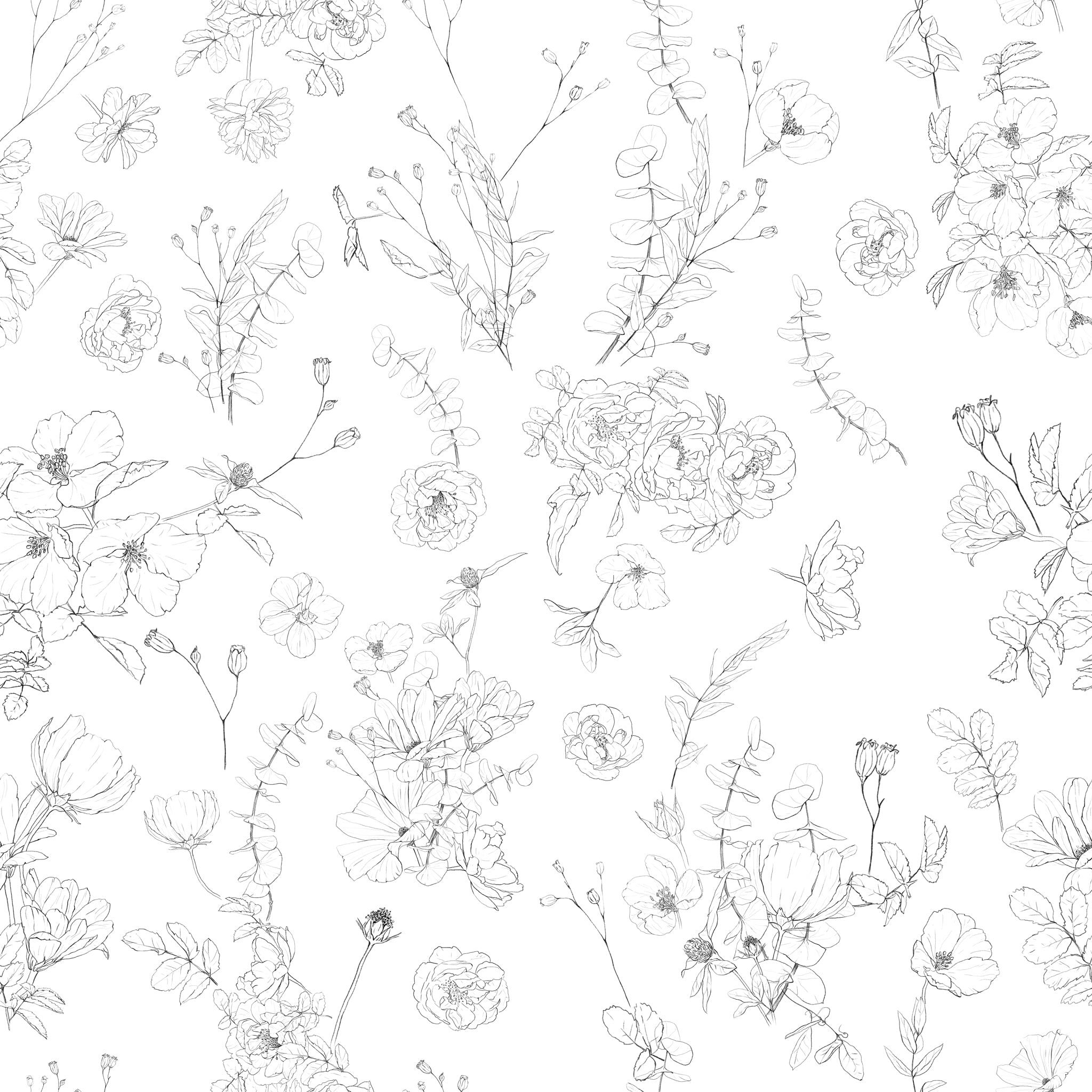 2048x2048 Lined Meadow Wallpaper