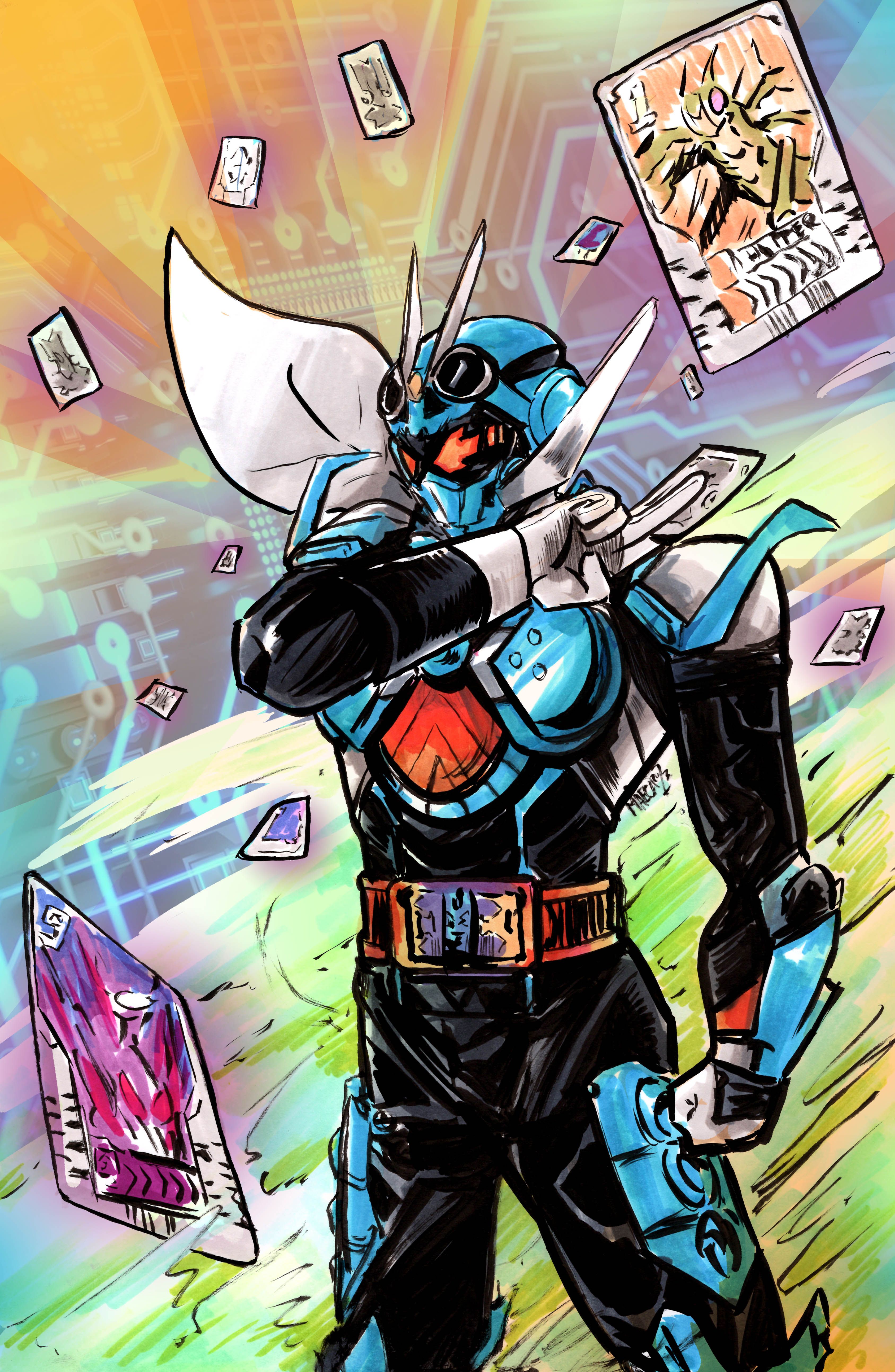 3375x5175 Kamen Rider Gotchard by Maecaart on Newgrounds