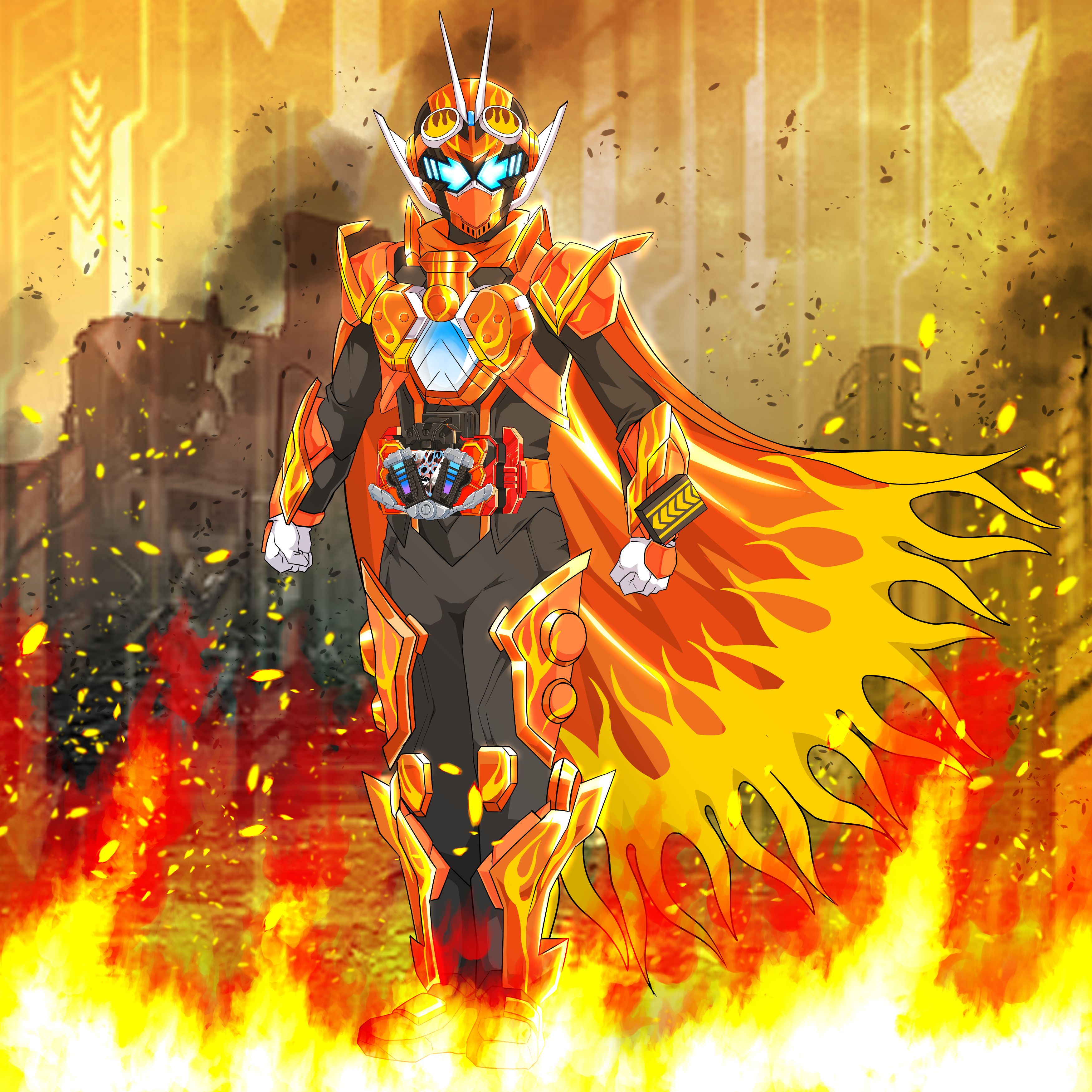 3500x3500 Rider Grease Anime Kissasian Kamen Rider Build Kamen Rider Gotchard Daybreak Image By Dodori (Mangaka)