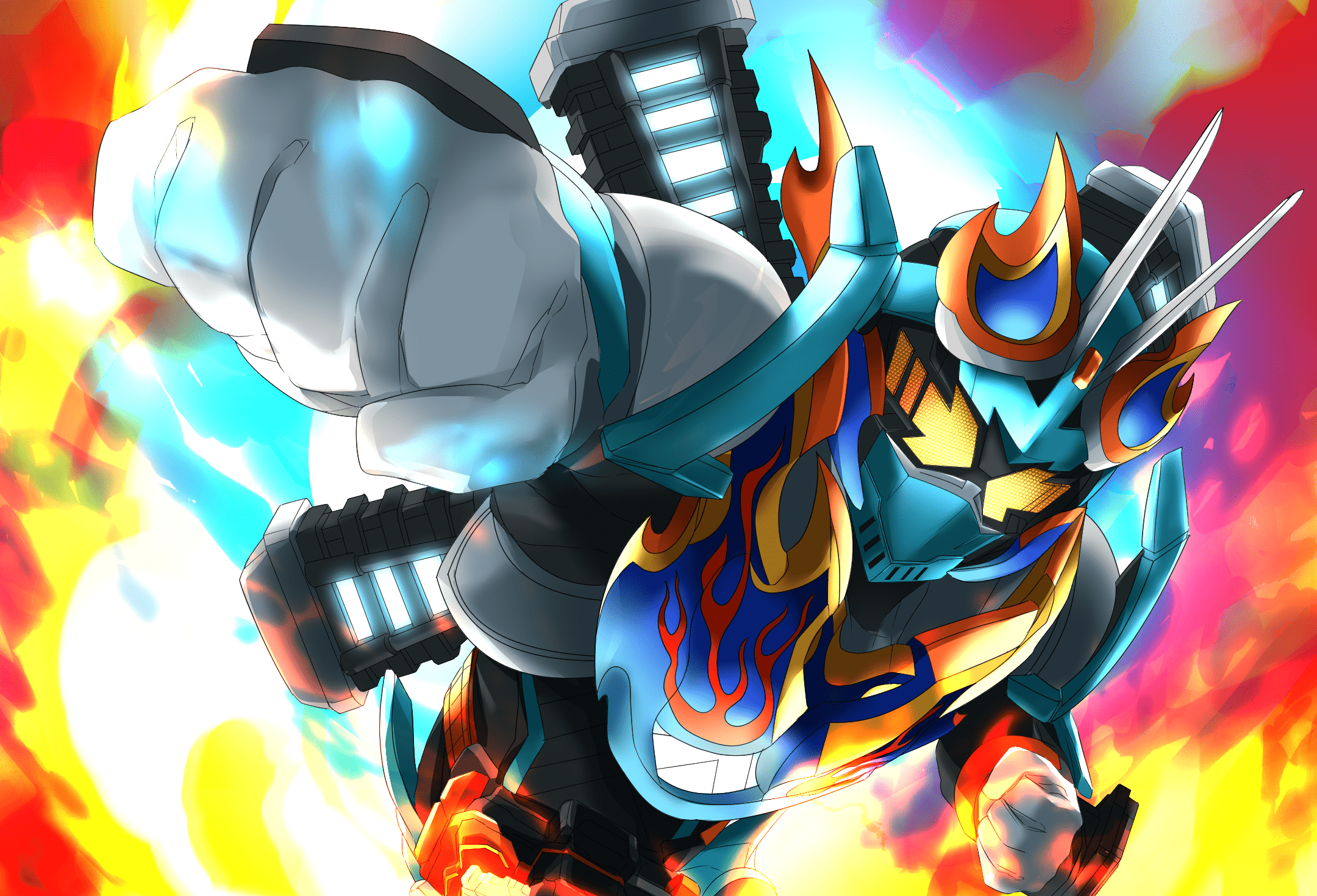 2160x1470 Kamen Rider Gotchard (Character) Houtarou by MIYABI (Mangaka) Anime Image Board