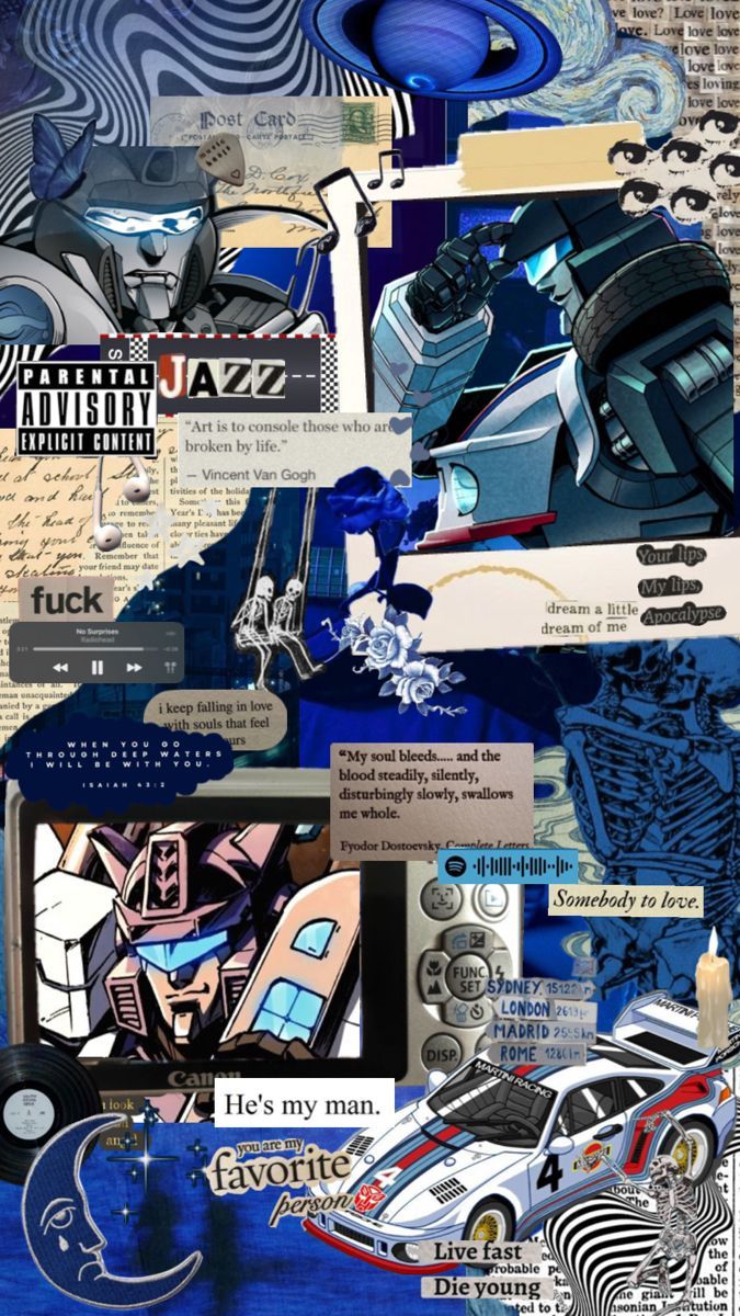 675x1200 Transformers jazz collage wallpaper!