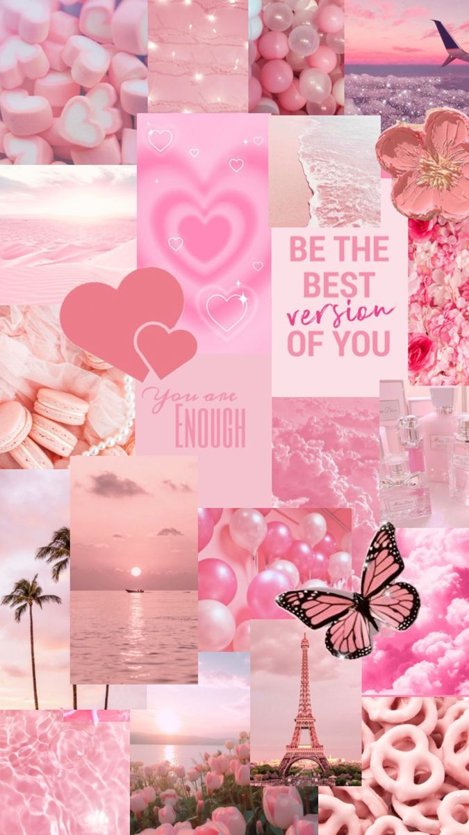 675x1200 Pink Collage. Aesthetic ipad wallpaper pink, Pink color collage, Collage rose