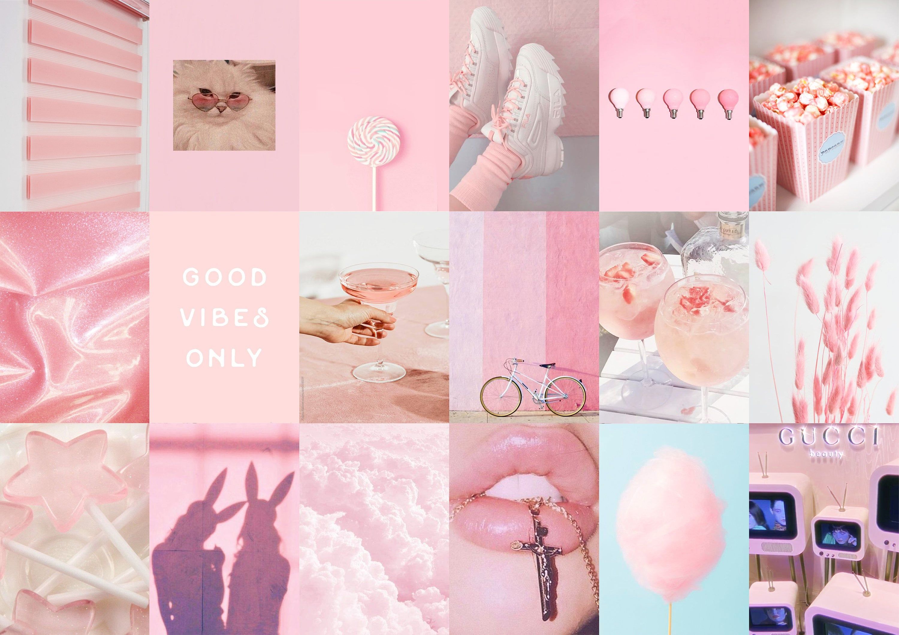 3000x2121 Blush Pink Aesthetic Collage Kit Piece Room Decor (digital Download)