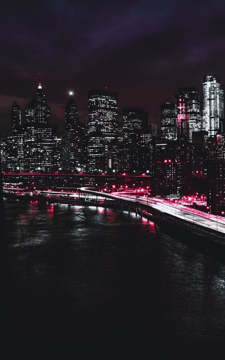 736x1177 Wallpaper usa skyscrapers night new york
