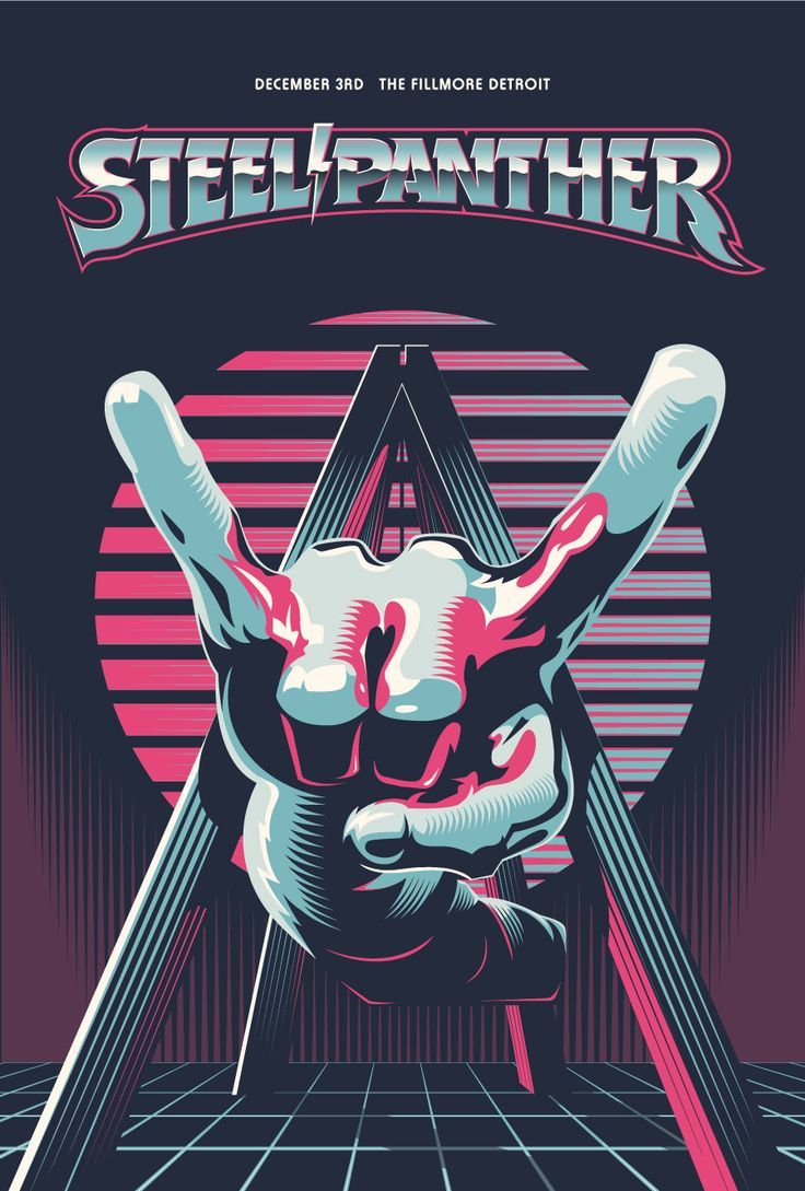 736x1089 Steel Panther 12x18 Poster_ By Alex Sheldon