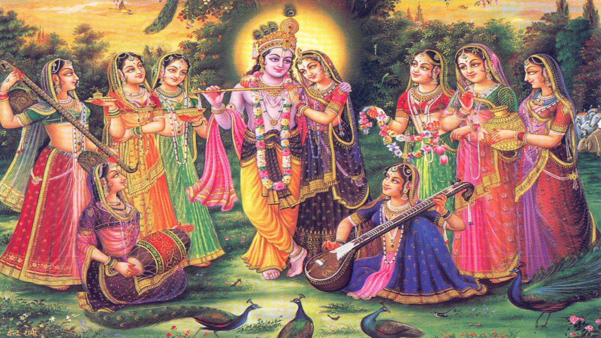 1920x1080 Shri Krishna HD Krishna Wallpaper