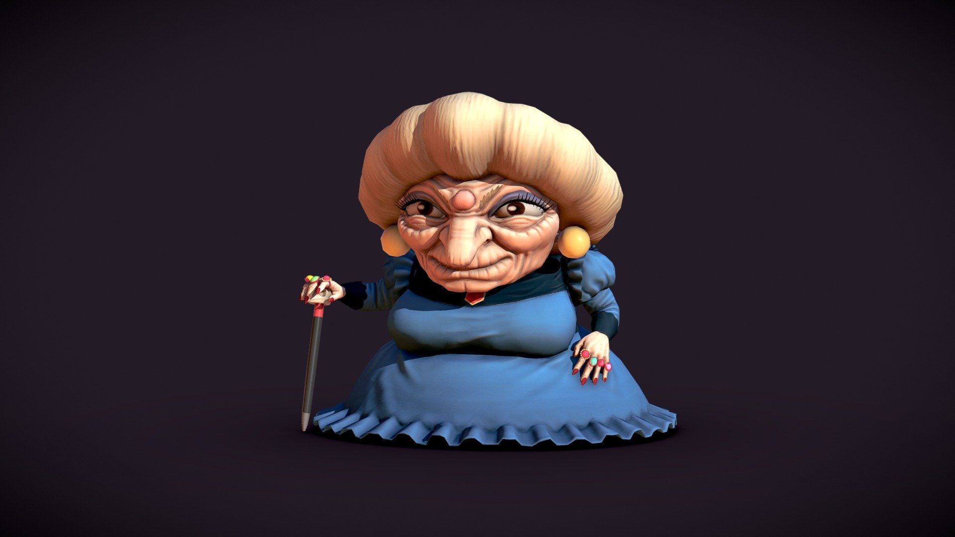 1920x1080 Yubaba Fan art model by bonaldi.Sofia [6758045]