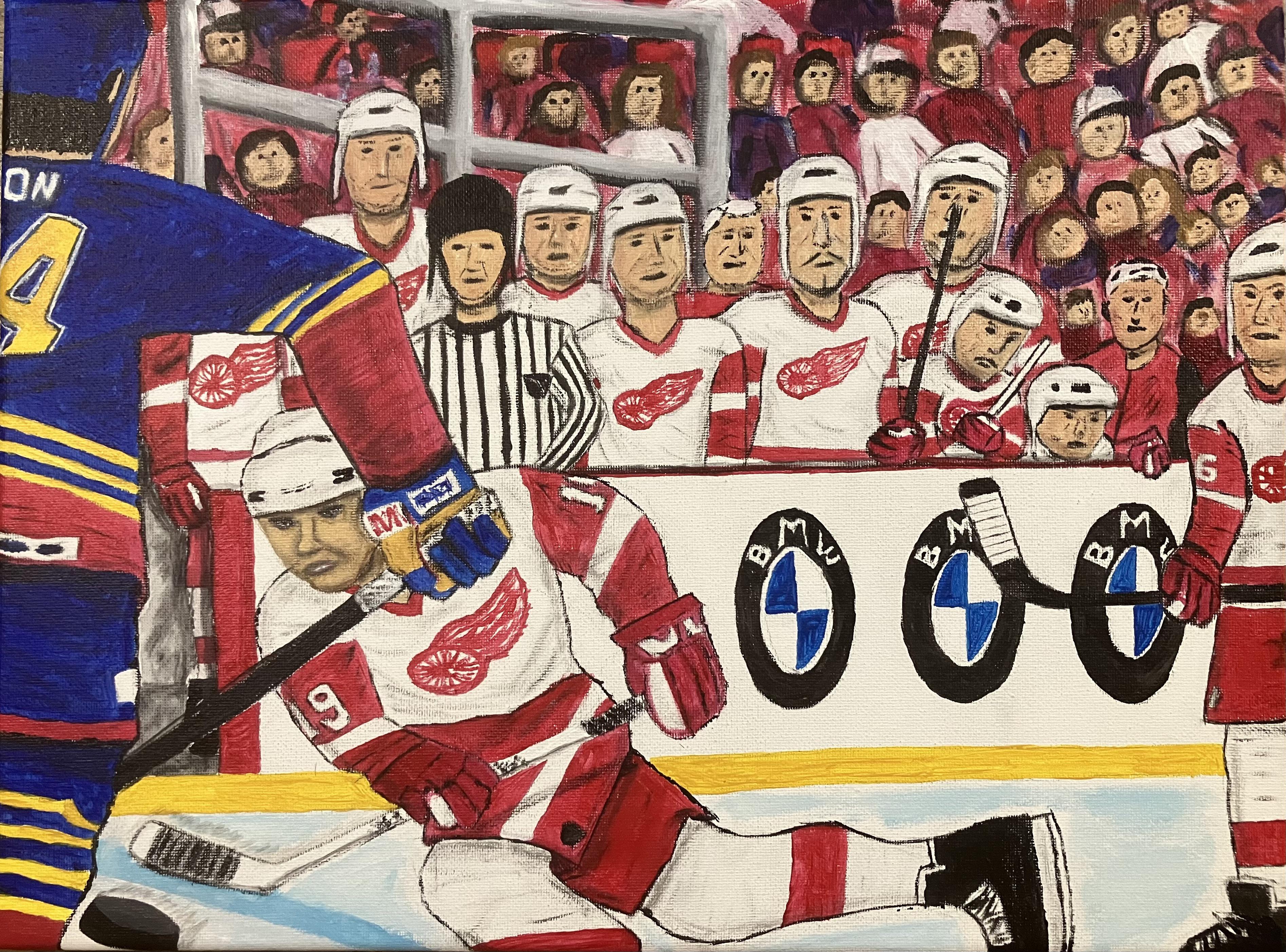 3789x2807 Steve Yzerman painting