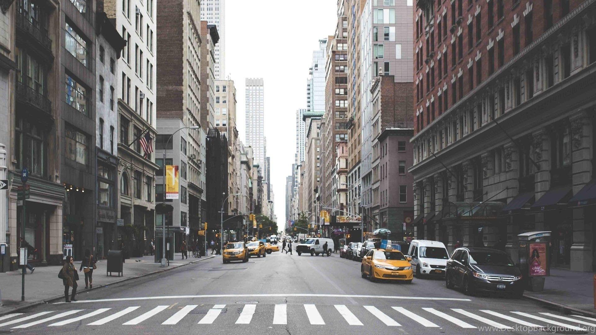 1920x1080 New York Street Wallpaper