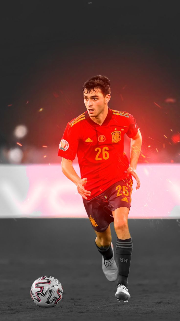 736x1308 Pedri HD wallpaper × Spain