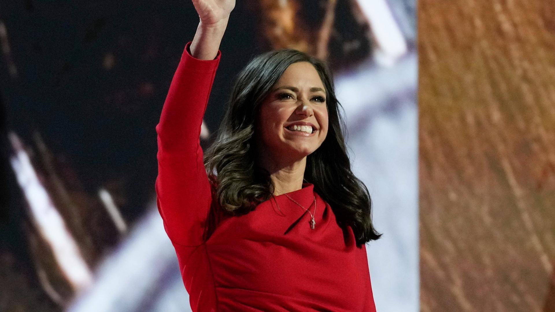 1920x1080 Alabama Sen. Katie Britt speaks in favor of Donald Trump at 2024 RNC