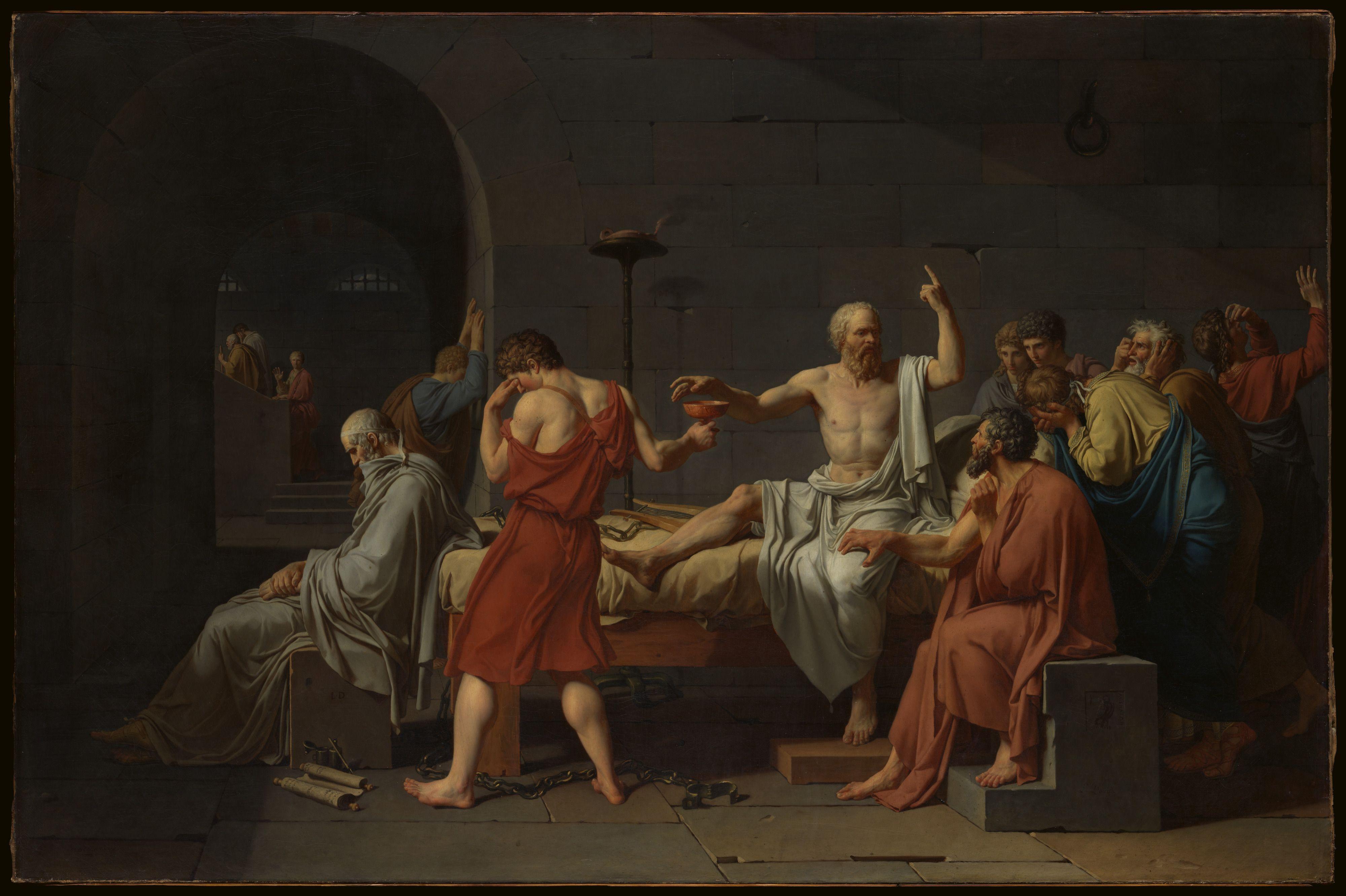 4000x2663 Jacques Louis David. The Death of Socrates. The Metropolitan Museum of Art