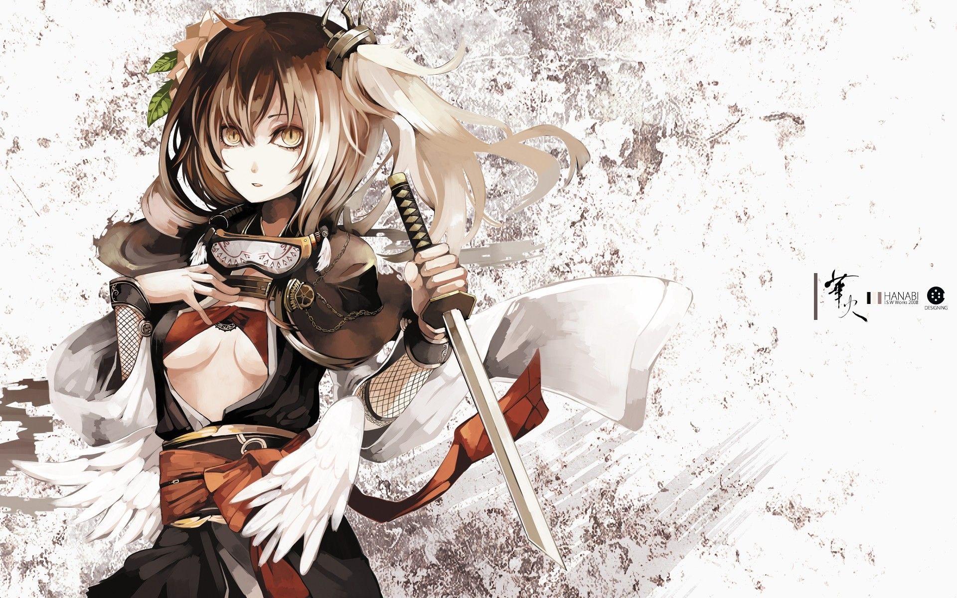 Anime Girl Samurai Wallpaper gambar ke 10