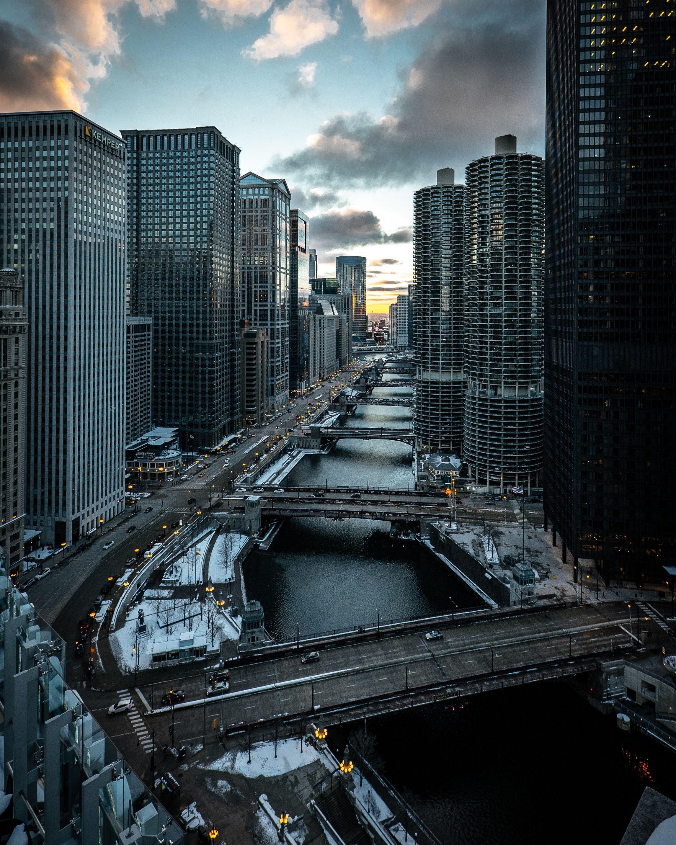 2290x2863 Wallpaper urban area, chicago, manhattan, metropolis, building