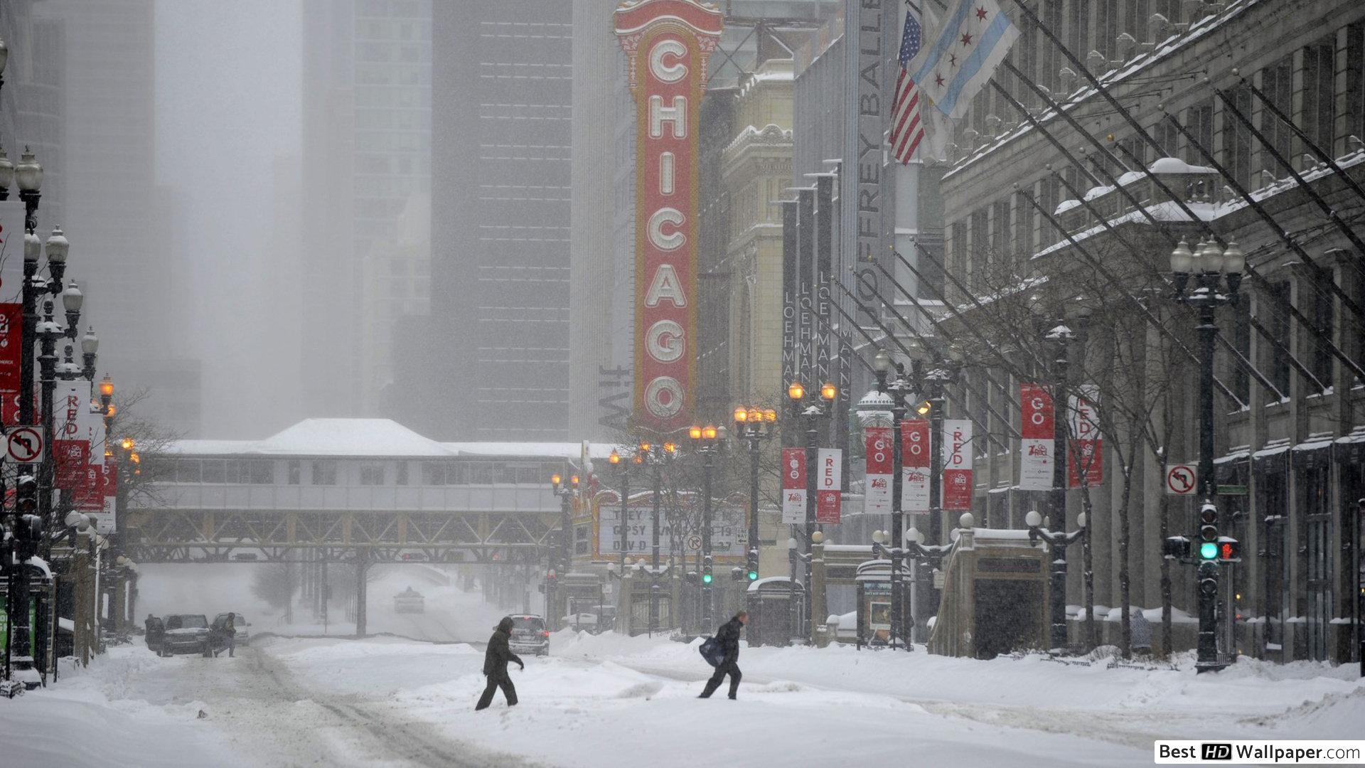 1920x1080 Blizzard in chicago HD wallpaper download