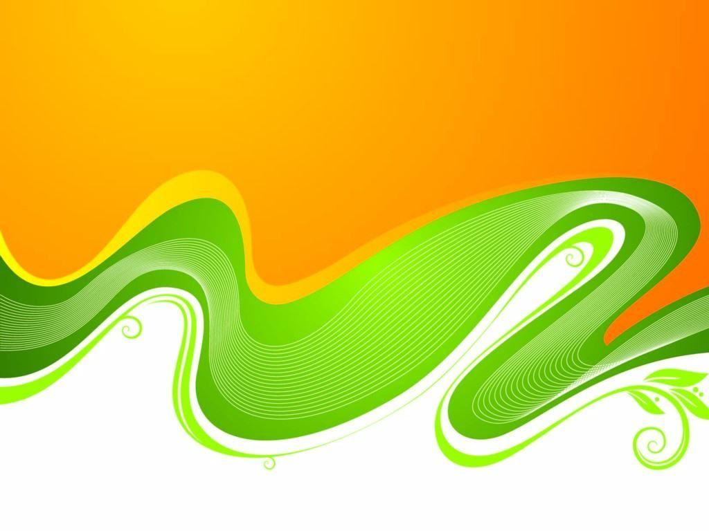 1024x768 Orange and green wallpaper