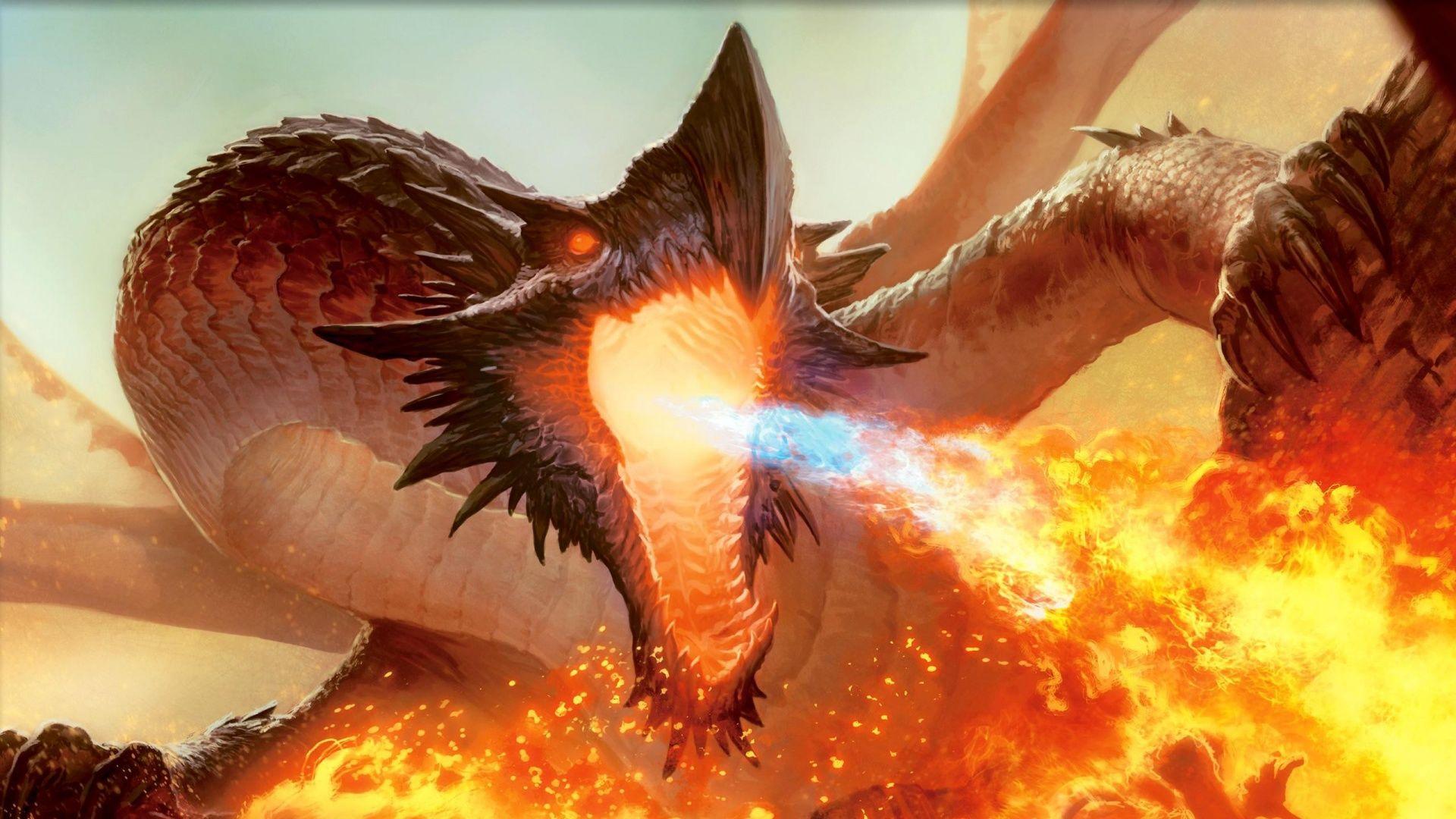 1920x1080 Dragon Fire Breathing Computer wallpaper. creative and fantasy