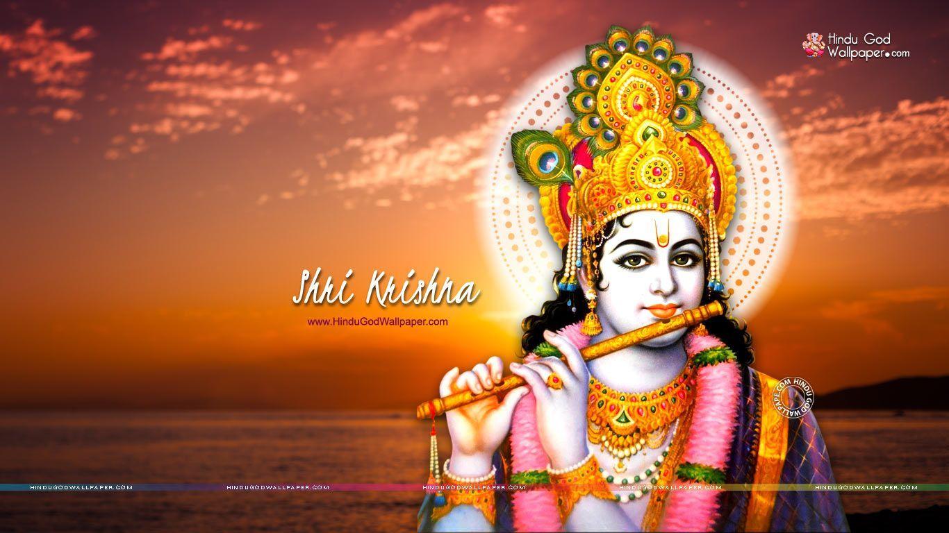 1366x768 Krishna Image HD Wallpaper For Pc. Lord krishna HD wallpaper, Janmashtami wallpaper, Lord krishna wallpaper
