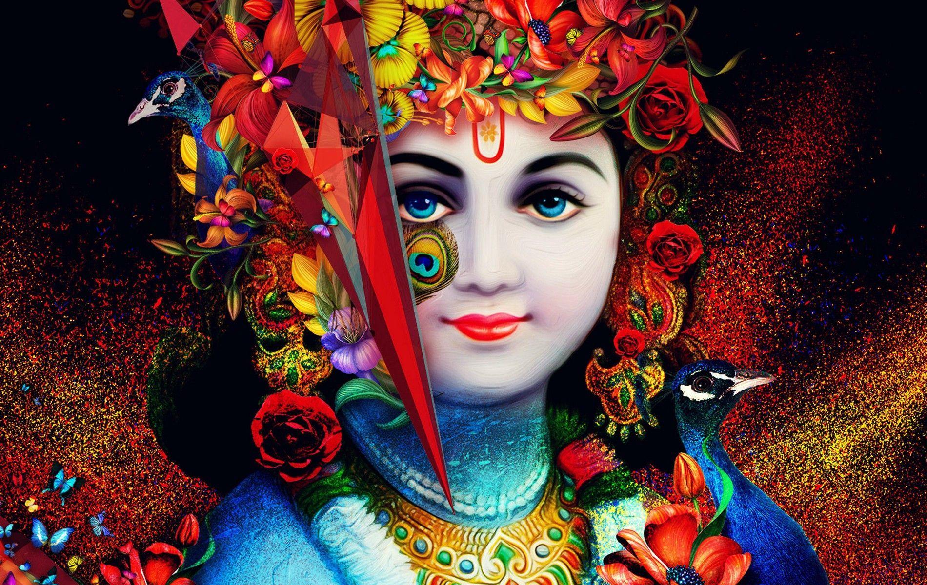 1900x1200 Lord Krishna HD Wallpaper