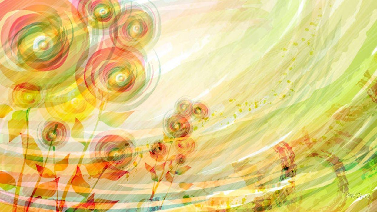 1244x700 Abstract Summer Wallpaper
