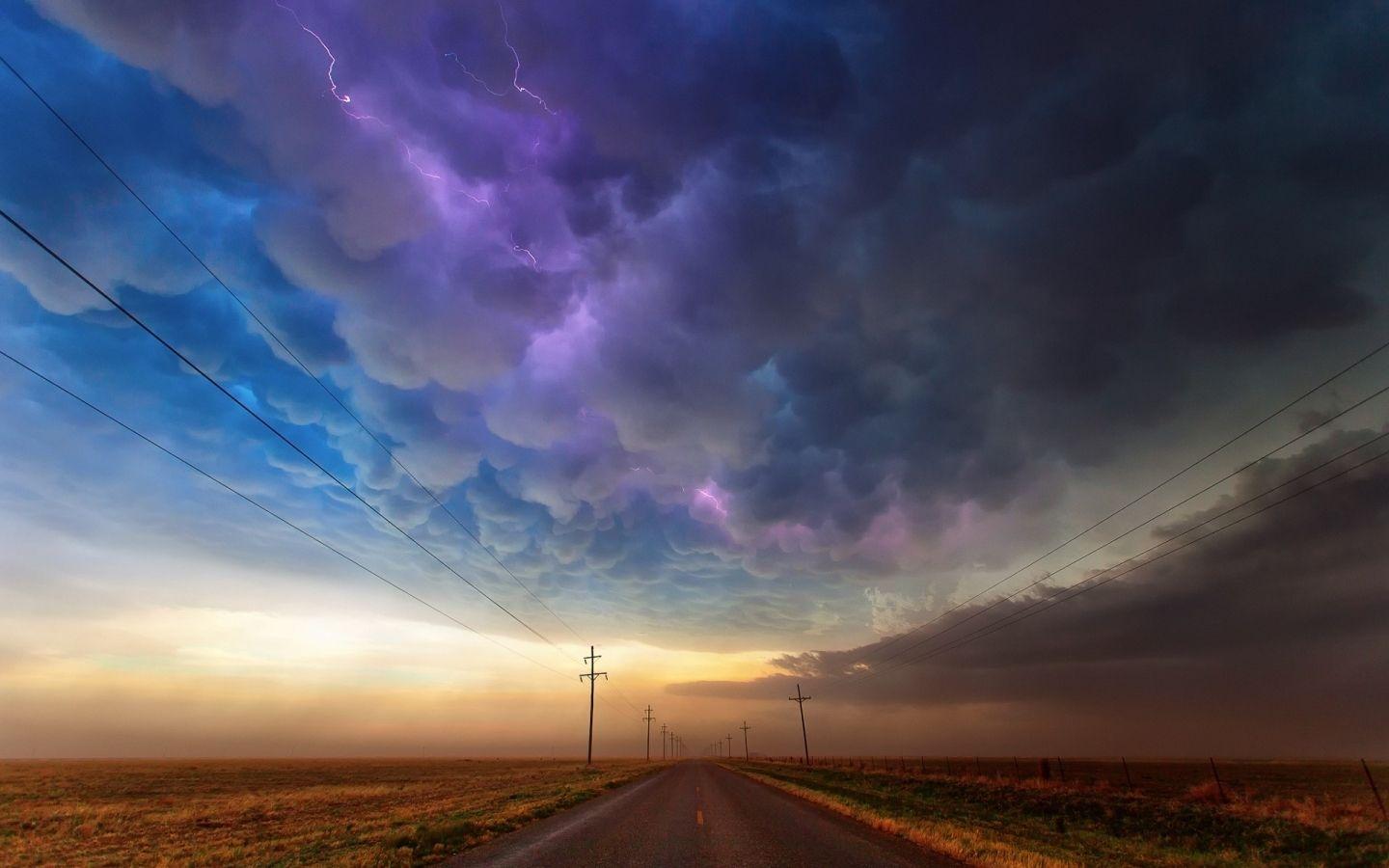 1440x900 Texas Road MacBook Air Wallpaper Download