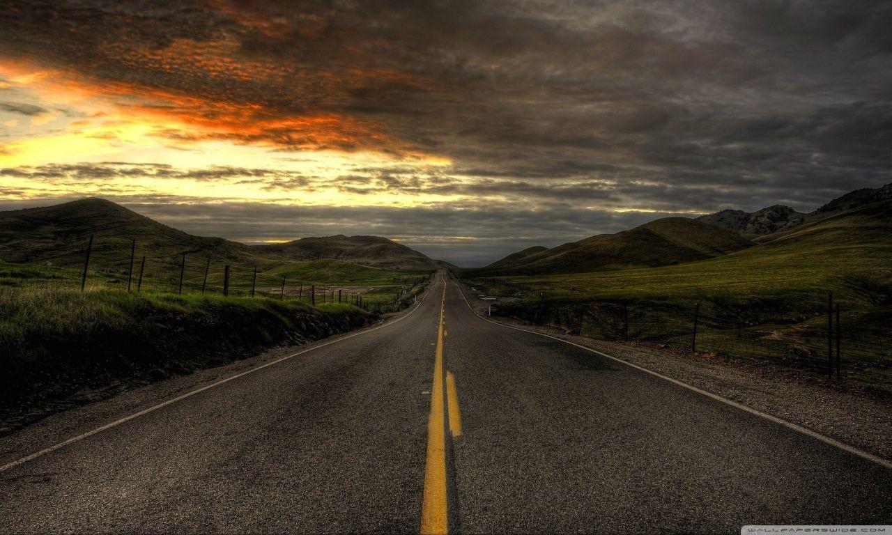 1280x768 Descending Road Ultra HD Desktop Background Wallpaper for : Multi