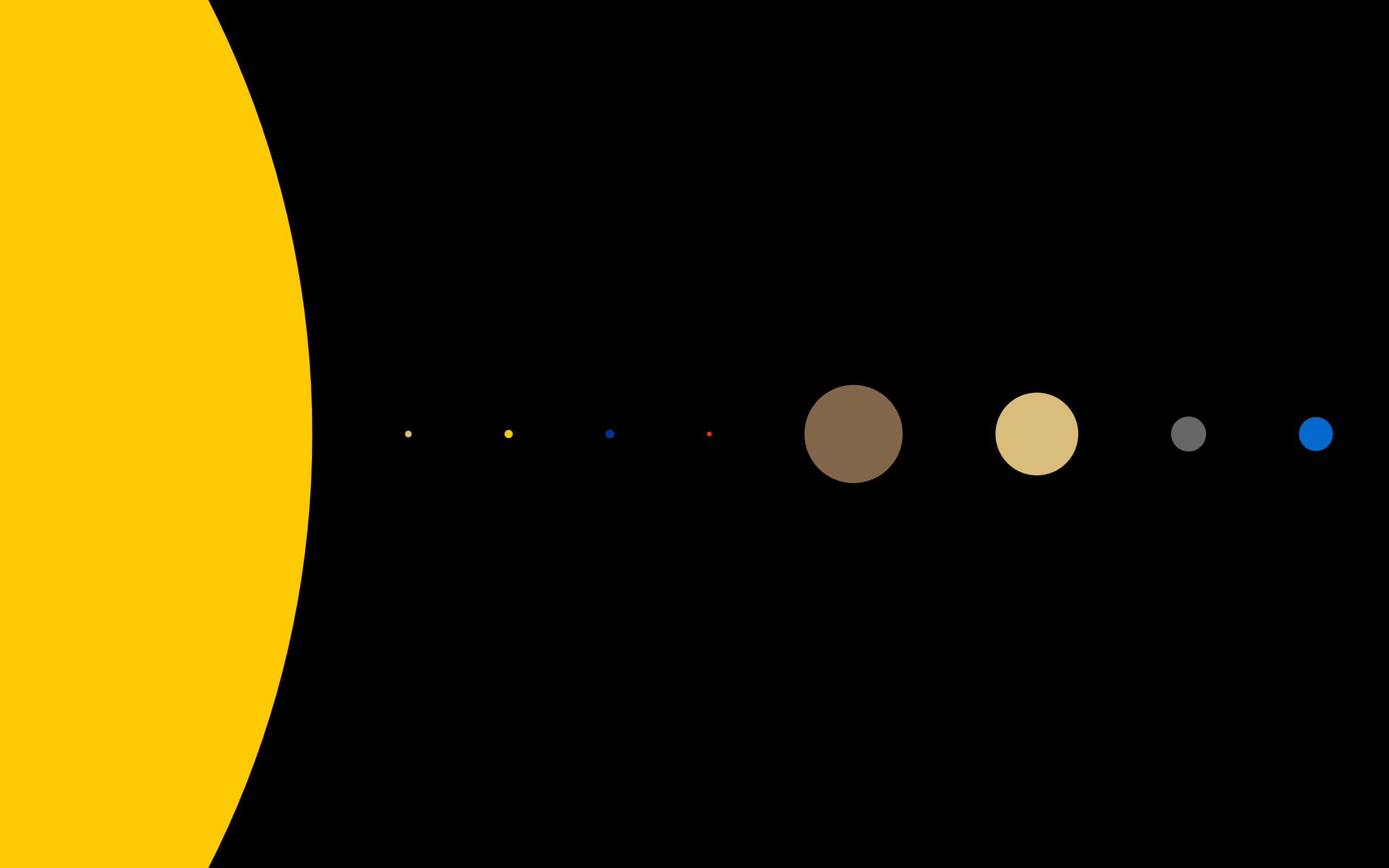 2560x1600 our minimalist solar system