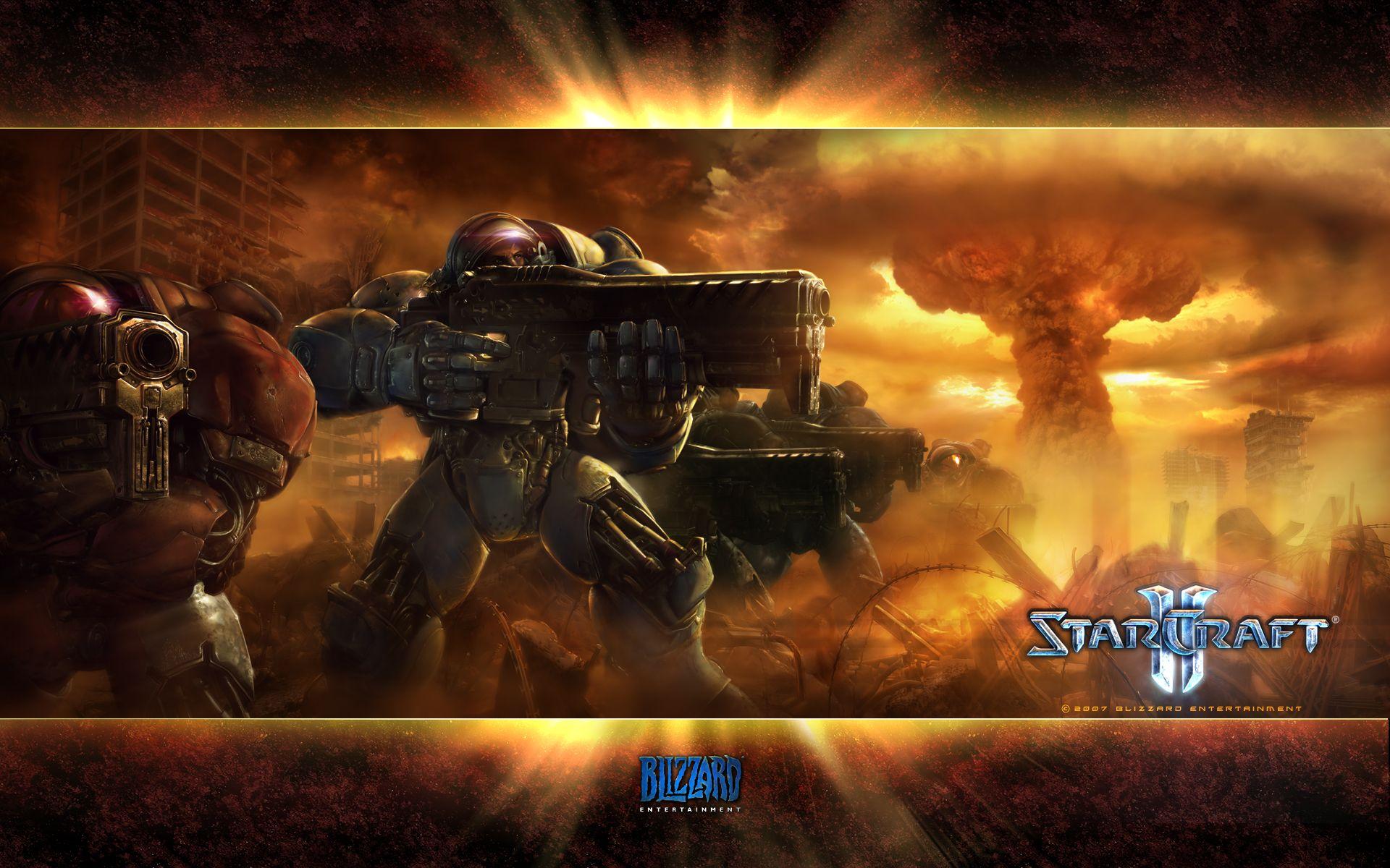1920x1200 StarCraft II: Wings of Liberty (2010) promotional art