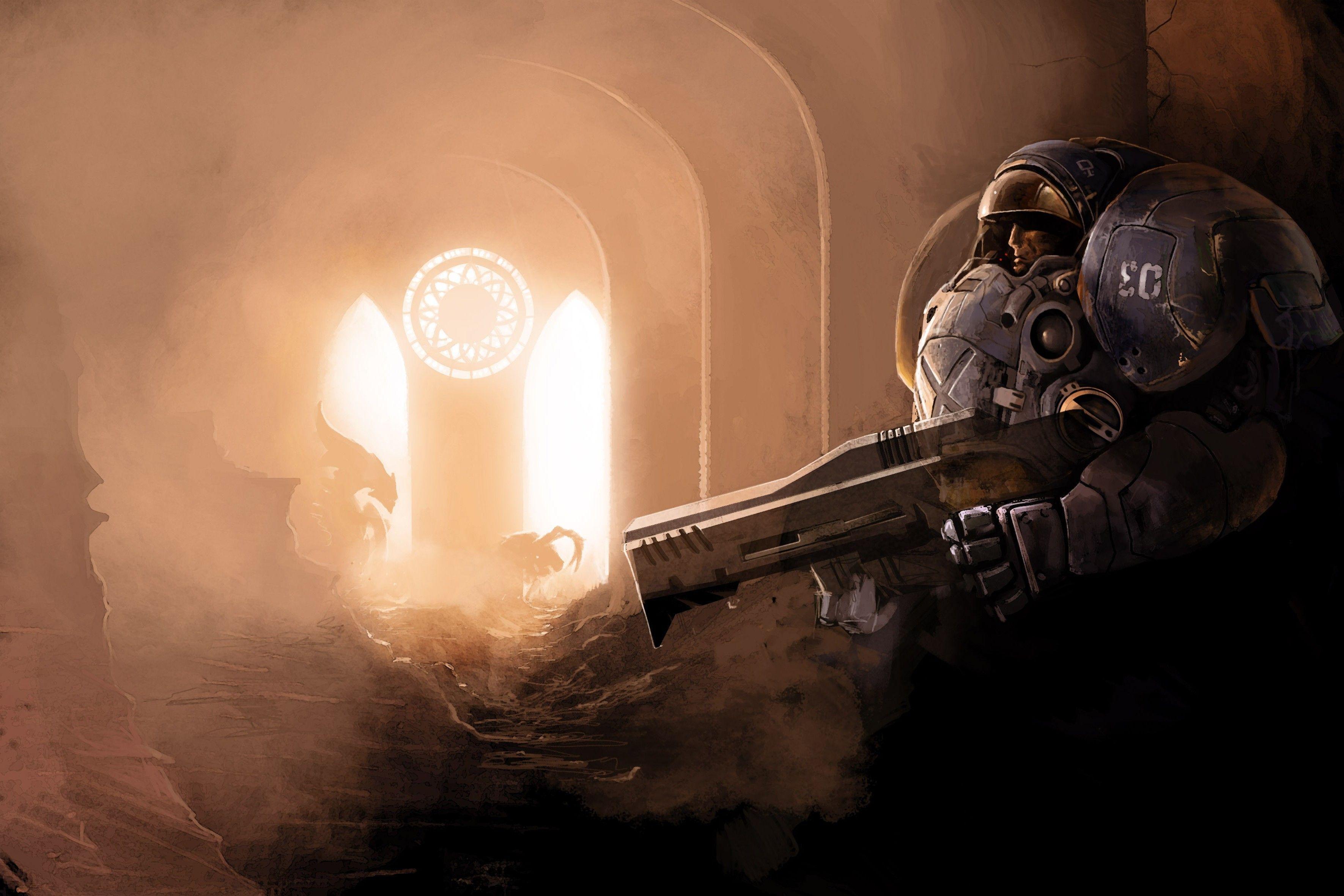3542x2362 video Games, StarCraft, Starcraft II, StarCraft II: Wings Of