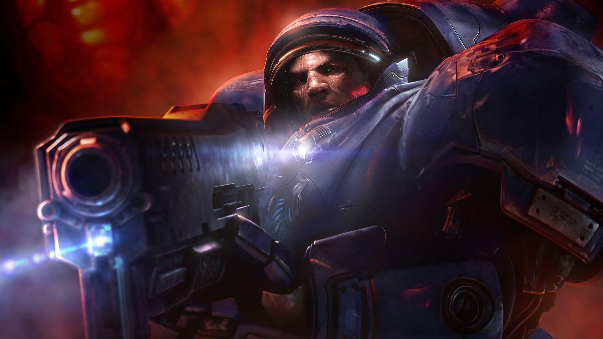 1920x1080 Full HD Wallpaper starcraft 2 wings of liberty tychus findlay art
