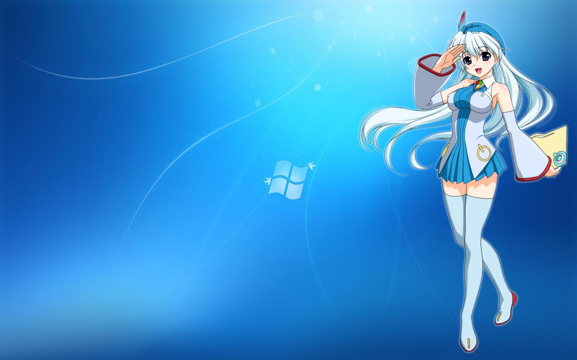 1920x1200 All Sizes. Windows 7 Anime HD Wallpaper For Desktop Background