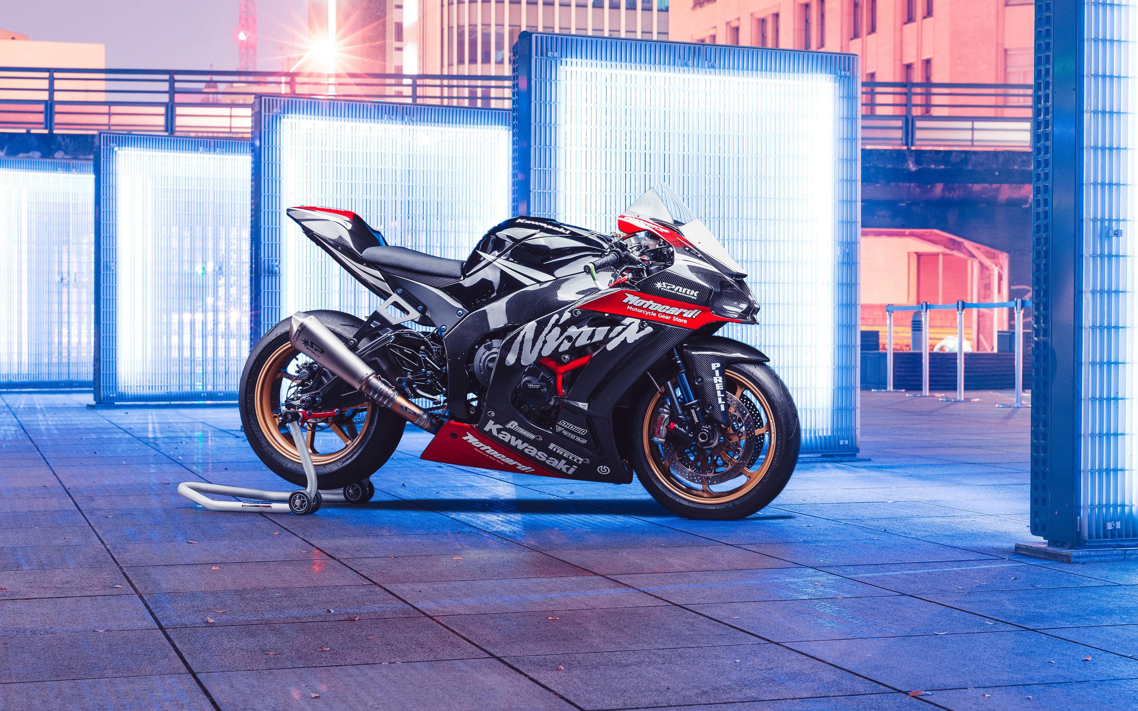 3840x2400 Wallpaper. Motorcycles. Photo. Picture. Kawasaki, Ninja ZX 10