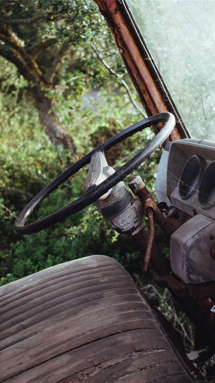 750x1334 iPhone 6 Wallpaper car forest vintage nature carl kadysz