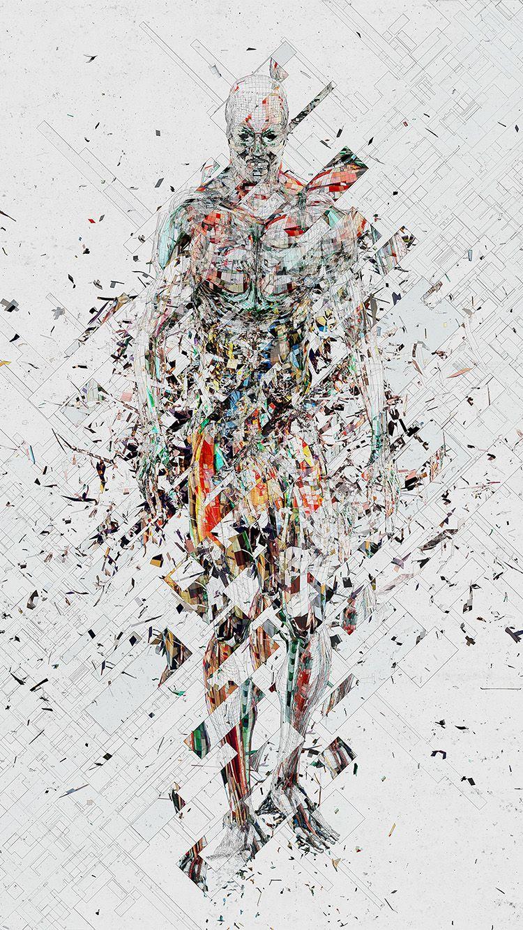 750x1334 Art Fragmantacia Art Human Abstract White