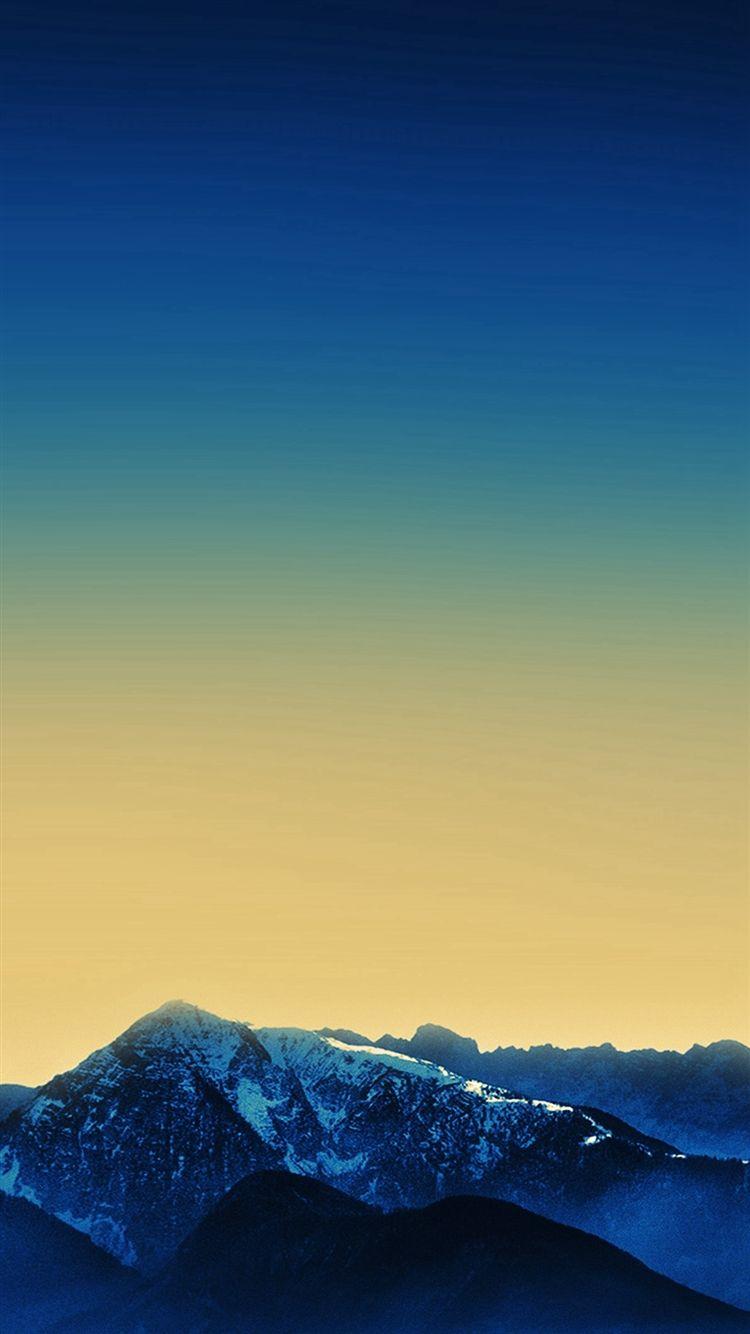 750x1334 Dark Blue Wallpaper Official Mountain Apple Art iPhone 8